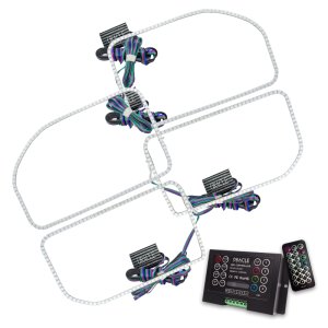 Ford F350 Headlight Halo Kit - ORACLE Lighting - Square Ring Design w/ 2.0 Controller - ColorSHIFT - `11-`16 Ford F350 Headlight Halo Kit - ORACLE Lighting - Square Ring Design w/ 2.0 Controller - ColorSHIFT - `11-`16